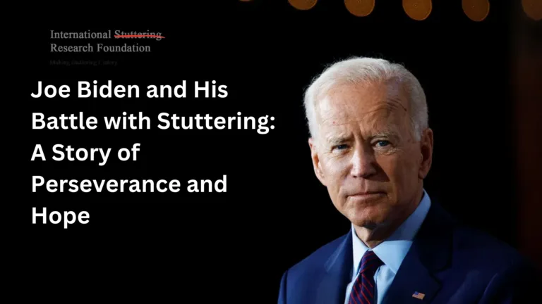 Joe Biden and His Battle with Stuttering A Story of Perseverance and Hope - ISRF | International Stuttering Research Foundation
